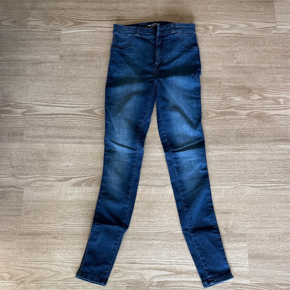 FITJEANS Women's Dark Blue Skinny Jeans